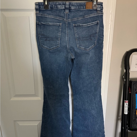American Eagle Outfitters Super Hi-Rise Flare Jeans - Picture 2 of 5